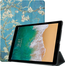 imoshion Tablet Hoes - Geschikt voor iPad Pro 12.9 (2017) - Design Trifold Bookcase - Green Plant