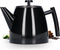 Vaja® Juliette Theepot - Dubbelwandig - 1.0L met Filter - Glimmend Zwart