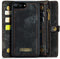 Caseme - Geschikt voor iPhone 7 Plus /8 Plus - vintage 2 in 1 portemonnee hoes - Zwart