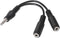 Audio Jack (3.5 mm) Splitter Cable NANOCABLE 10.24.1200 15 cm Black