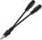 Audio Jack (3.5 mm) Splitter Cable NANOCABLE 10.24.1200 15 cm Black