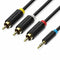 Audio Jack naar RCA Kabel Vention BCBBG 1,5 m