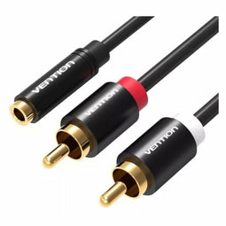 Audio Jack naar RCA Kabel Vention VAB-R01-B100 1 m