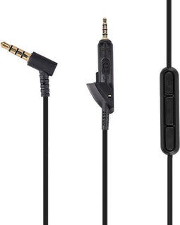 Audio Kabel Geschikt Voor o.a Bose Quietcomfort 15 (QC15) - 1.5 Meter - Met Microfoon - Zwart