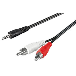 Audio-video cable 1.5 m 3.5 mm stereo plug> 2 x cinch plug