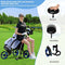 COSTWAY Golftrolley - Inklapbaar golfcaddy - Verstelbare handgreep en zitting - Aluminium