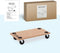 BRASQ Meubelroller FDW200 - Meubeltransporter - 200 KG - Zwenkwielen - Blank
