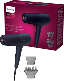 Philips Series 5000 - Föhn - 2300 W - ThermoShield-technologie - Marineblauw