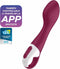 Satisfyer, Bluetooth G-spot vibrator, Big Heat, 22,5 cm, met app, met warmtefunctie, gemaakt van siliconen