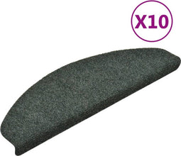 vidaXL - Trapmatten - zelfklevend - 10 - st - 65x21x4 - cm - naaldvilt - groen