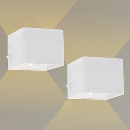 Wandlamp Oplaadbaar - Draadloos - Bewegingssensor - Wit (2 stuks)
