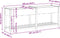 vidaXL - Tuinplanter - met - Plank - 203x53x76 - cm - Massief - Hout - Vuren