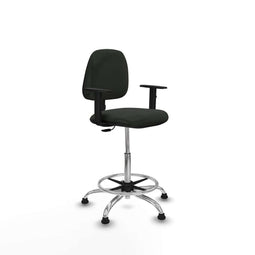 Piqueras y Crespo B1D05RT - Bureaustoel - Hoogteverstelbaar met armleuning - Zwart