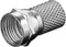Aufdreh-F-Stekker Kabeldiameter: 7 Mm Goobay