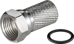 Aufdreh-F-Stekker Kabeldiameter: 7 Mm Goobay