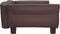 vidaXL - Hondenmand - 95x55x30 - cm - kunstleer - bruin