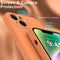 Lunso - Geschikt voor iPhone 15+ / 15 Plus - Hoesje Flexibel silicone Backcover - Oranje