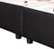 Juskys Sevilla - Gestoffeerd bed - 140 x 200 cm - LED Verlichting - Zwart