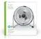 Nedis Tafelventilator - USB Gevoed - Diameter 150 mm 3 W 1 Snelheid - Chroom