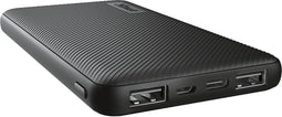 Trust Primo - Powerbank 10.000 mAh - 2x USB-A uitgangen - Zwart