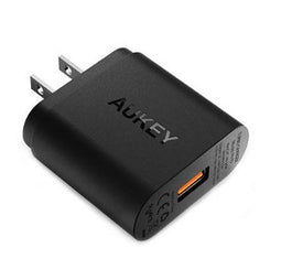 AUKEY PA-T9 Mobile Device Charger Universal Black AC, DC, USB Fast Charging for Indoor Use