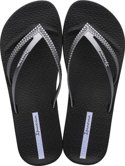 Ipanema Bossa Anatomic Soft Slippers Dames - Black/Silver - Maat 38