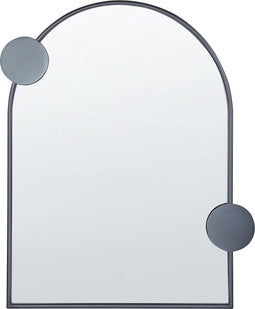 AULON - Wandspiegel - Zwart- 69 x 80 cm - Metaal