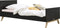 Bopita Nora bed 90x200 - Mat Zwart/Naturel