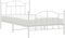 vidaXL - Bedframe - met - hoofd- - en - voeteneinde - metaal - wit - 100x200 - cm