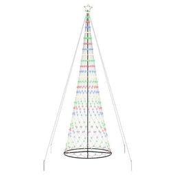 LED Kerstboom met 550 LED Multikleur 160 x 160 x 500 cm Metaal