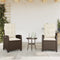 vidaXL - Tuinstoelen - 2 - st - verstelbaar - met - kussens - poly - rattan - bruin