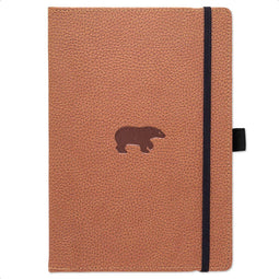 Dingbats A6 Pocket Wildlife Brown Bear Notebook - Plain