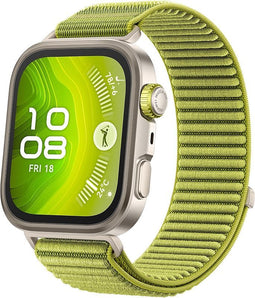 Huawei Watch Fit 4 Pro 40 mm zilver met nylon bandje groen