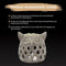 Scentchips® Uil Cut Out - Waxbrander - Geurbrander - Oliebrander - Wax Melts Brander - Aromabrander - Ook Geschikt Voor Essentiële Oliën - Geurolie - Waxmelts - Taupe