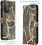 iMoshion Hoesje Geschikt voor Samsung Galaxy A52s / A52 (4G) / A52 (5G) Hoesje Met Pasjeshouder - iMoshion Design Softcase Bookcase - Meerkleurig / Golden Leaves