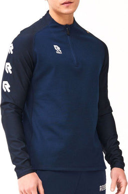 Robey Performance - Trainingssweater Heren - Strakke fit - Diepblauw - Maat XL