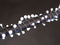 Aura LED, lichtslinger, 6 m, 90 ledbolletjes, koud wit, transparante kabel, voor binnen en buiten, 24 V