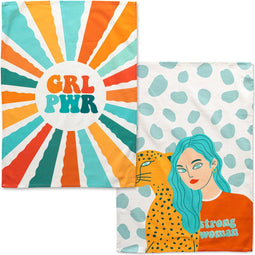 Set van 2 theedoeken Girl Power | Aware