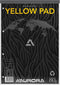 Aurora Schrijfblok - Yellow Pad - Recycled - A4 - Geel - 80g - Gelinieerd - 80 vel