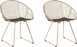 AURORA - Tuinstoel - Goud - Staal