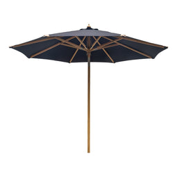 Austin Parasol - Parasol With Tilt, Wooden Pole, Black, Ø300 Cm