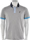 Australian - Polo Piqué - Heren Polo - 50 - Grijs/Lichtblauw/Navy