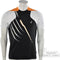 Australian - T-shirt Heren - Sportshirt - 46 - Zwart/Wit/Oranje