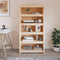 Boekenkast 80x35x154 cm massief grenenhout