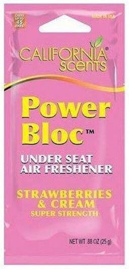 Auto luchtverfrisser California Scents Power Bloc Aardbei