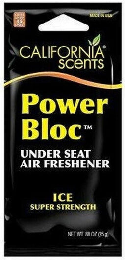 Auto luchtverfrisser California Scents Power Bloc Ice