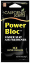 Auto luchtverfrisser California Scents Power Bloc Ice