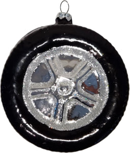 Autoband kerstbal - Jack Mensinga Kerstcollectie