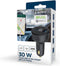 Autolader 2-poorts USB-auto snellader usb c en usb a - LCD scherm - 30 W - sigarettenaansteker usb oplader - snellader - zwart