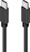 Autolader USB C - USB C Kabel Zwart